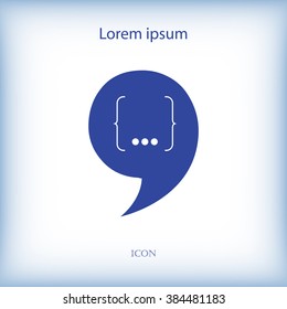 Speech Bubble Background. Vector Illustration