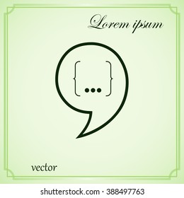 Speech Bubble Background. Vector Illustration