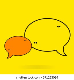 Speech Bubble Background. Vector Illustration