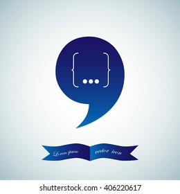 Speech Bubble Background. Vector Illustration