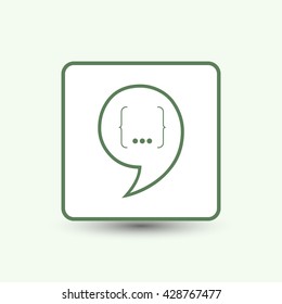 Speech Bubble Background. Vector Illustration