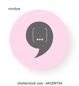 Speech Bubble Background. Vector Illustration