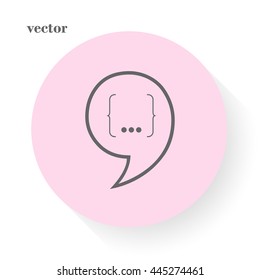 Speech Bubble Background. Vector Illustration