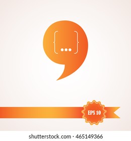 Speech Bubble Background. Vector Illustration