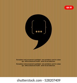 Speech Bubble Background. Vector Illustration