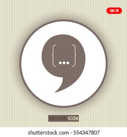 Speech Bubble Background. Vector Illustration