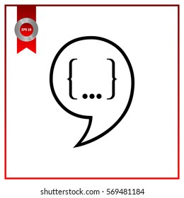 Speech Bubble Background. Vector Illustration