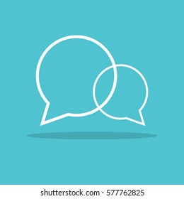 Speech Bubble Background. Vector Illustration