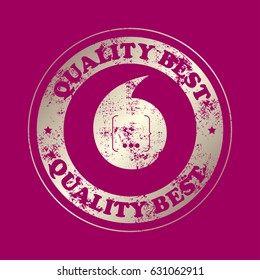 Speech Bubble Background. Vector Illustration. Stamp with text. Quality  best