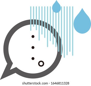Speech bubble with bad impression