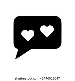 Speech bubble, balloon, Chat icon vector simple design with white background