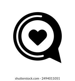 Burbuja de voz, globo, icono de chat Vector diseño simple con fondo blanco