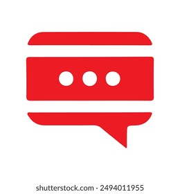 Speech bubble, balloon, Chat icon vector simple design with white background