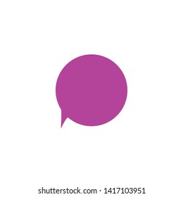 Speech bubble, speech balloon, chat bubble line art vector icon for apps and websites