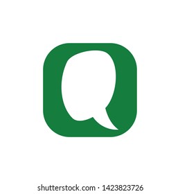 Speech bubble, speech balloon, chat bubble line art vector icon for apps and websites