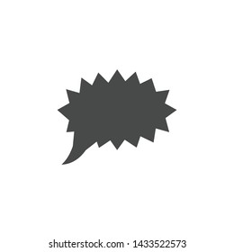 Speech bubble, speech balloon, chat bubble line art vector icon for apps and websites