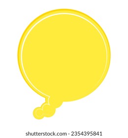 Speech bubble, speech balloon, chat bubble line art vector icon