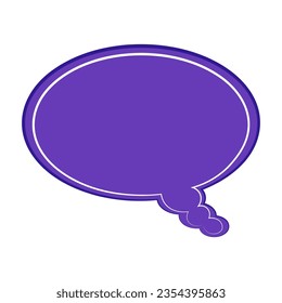 Speech bubble, speech balloon, chat bubble line art vector icon
