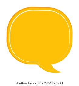 Speech bubble, speech balloon, chat bubble line art vector icon