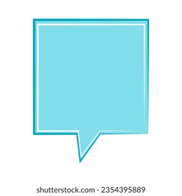 Speech bubble, speech balloon, chat bubble line art vector icon