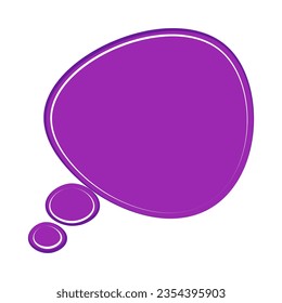 Burbuja de voz, globo de voz, icono vectorial de línea de burbuja de chat