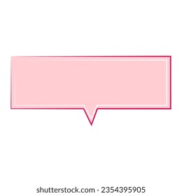 Speech bubble, speech balloon, chat bubble line art vector icon