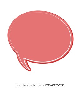 Speech bubble, speech balloon, chat bubble line art vector icon