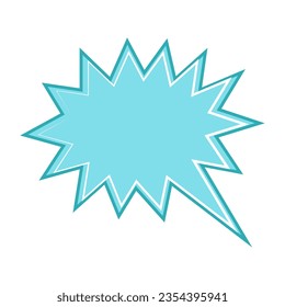 Speech bubble, speech balloon, chat bubble line art vector icon