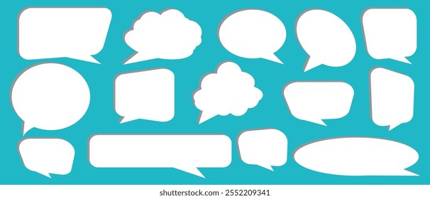 Sprechblase Sprechballon oder Chat-Blase-Linie Kunst-Symbol für Apps und Websites.