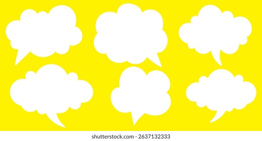 Speech bubble, speech balloon, chat bubble line art icon for apps and websites.