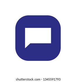 Speech bubble, speech balloon, chat bubble vector icon for apps and websites