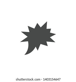 Speech bubble, speech balloon, chat bubble vector icon for apps and websites