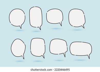 speech bubble  speech balloon suitable for illustration and comic