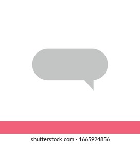 Speech bubble, speech balloon. Think & talk icon vector.