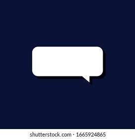 Speech bubble, speech balloon. Think & talk icon vector.
