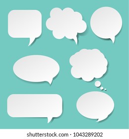 Speech Bubble Big Set With Gradient Mesh, Vector Illustration