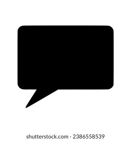 Speech bubble black colour design