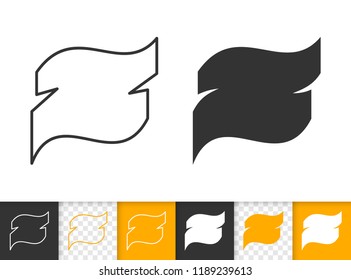 Speech Bubble black linear silhouette icons. Thin line comic tell sign. Chat Communication outline pictogram isolated white, transparent backdrop. Vector Icon shape Speech Bubble simple symbol closeup