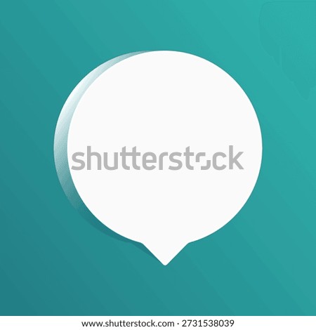 Speech bubble blank frame. Empty circle box for message, citation, aphorism, motivation. Pattern frame for information messages. Vector quote form inspiration. Background for text