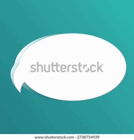 Speech bubble blank frame. Empty ellipse box for message, citation, aphorism, motivation. Pattern frame for information messages. Vector quote form inspiration. Background for text