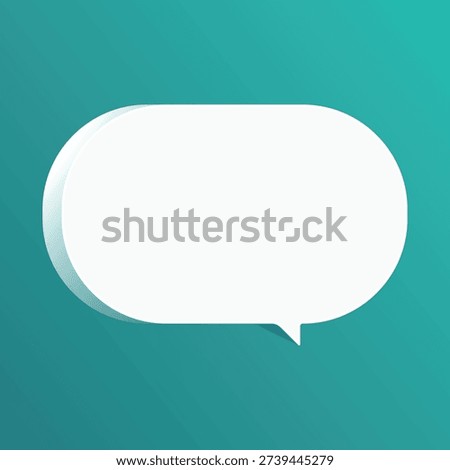 Speech bubble blank frame. Empty ellipse box for message, citation, aphorism, motivation. Pattern frame for information messages. Vector quote form inspiration. Background for text