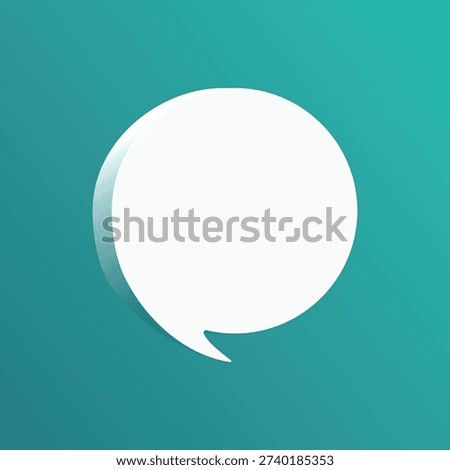 Speech bubble blank frame. Empty circle box for message, citation, aphorism, motivation. Pattern frame for information messages. Vector quote form inspiration. Background for text