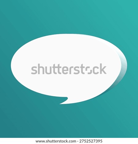 Speech bubble blank frame. Empty ellipse box for message, citation, aphorism, motivation. Pattern frame for information messages. Vector quote form inspiration. Background for text