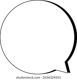 Speech Bubble, Blank Text Box, Communication Icon