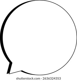 Speech Bubble, Blank Text Box, Communication Icon