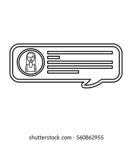 speech bubble blog icon vector illustration design