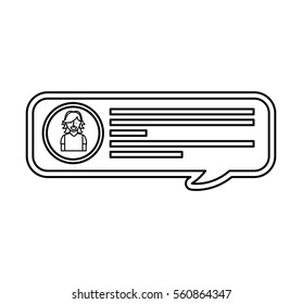 speech bubble blog icon vector illustration design