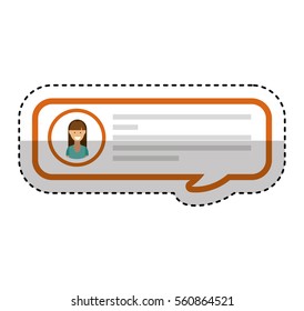 speech bubble blog icon vector illustration design