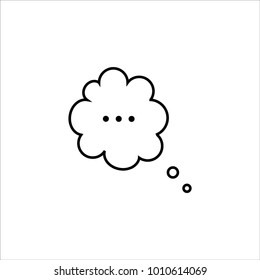 speech, bubble box icon vector