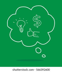 speech bubble of business
